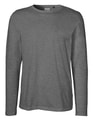 Heren T-shirt Neutral Long Sleeve Dark heather